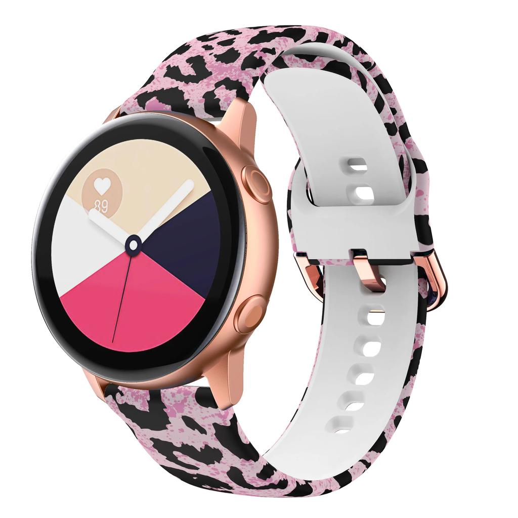 22mm 20MM Watch Strap for Samsung Galaxy Watch 6 5 pro/4/Classic Silicone Sport Bracelet for Amazfit GTR-GTS 4-3-2e Printed Band