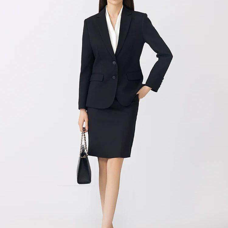 Women's Slim Fit Two-Button Wrinkle-Free Interview Suit Set