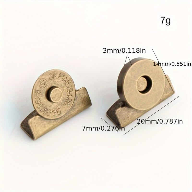 Metal Magnetic Snap Buttons  Black Golden Silvery and Bronze Colors Perfect for Bags, Boxes, Etc