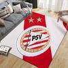 PSV Eindhoven Flannel Printed Carpet, Home Sofa Decoration for Living Room & Bedroom, Non‑Slip Play Flannel Floor Mat for Game Room