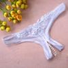 Sexy Pearl G String Žena Otevřený rozkrok Tanga Dámské spodní prádlo Spodní prádlo Kalhotky s nízkým pasem K21