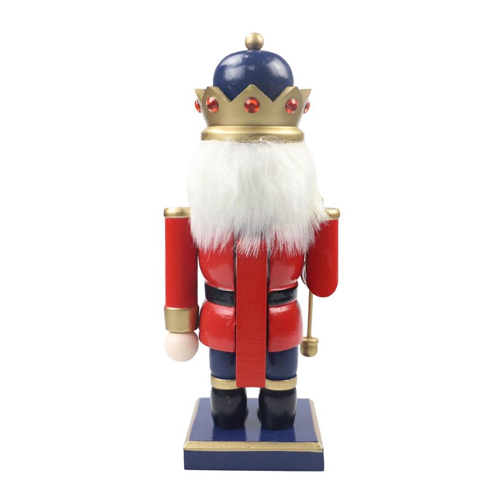 Nutcracker Figurine Ornament Height 23M Traditional Wooden Nutcracker for Xmas Tree Fireplace Scene Layout Festival Living Room