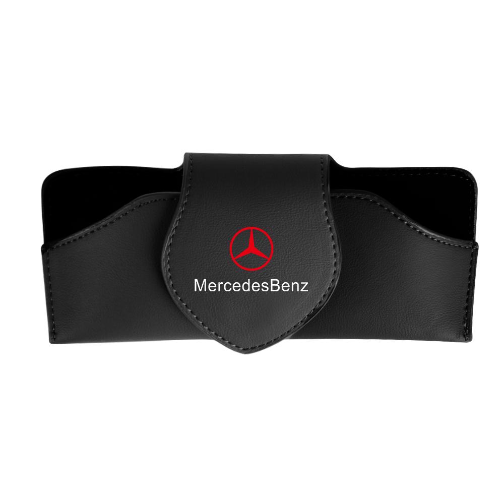 1pc Car Sun Visor Glasses Clip Box Sunglasses Protect Case For Mercedes Benz Accessories AMG W204 W213 W205 W211 W176 Cla Smart
