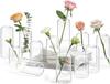 Cylindrical Glass Flower Vase for Wedding and Home Décor