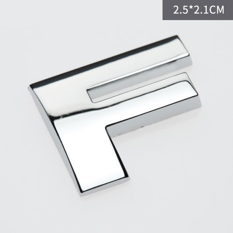 Custom 3D Car Number Alphabet Stickers Zinc Alloy Metal Chrome Emblem Scratch Proof Durable for Auto Badge Motorcycle Laptop Decor