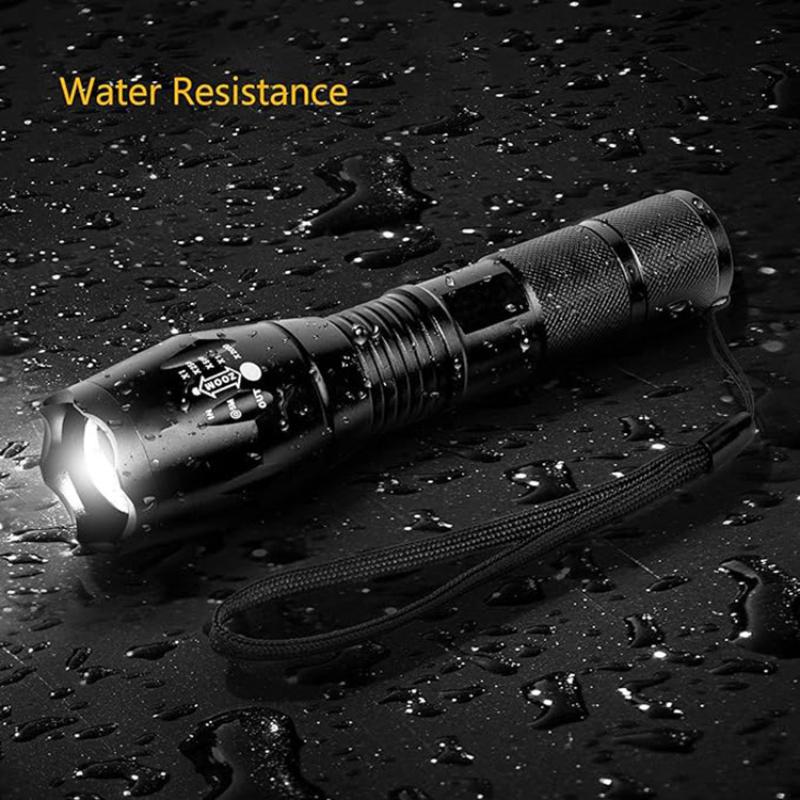 High Power Led Flashlight Zoomable Aluminum Camping Torch Waterproof Uses Batteries Outdoor Activities