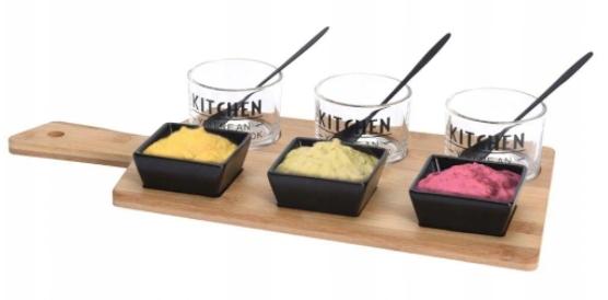 Tray set for tapas appetizers 37 cm 10 pcs.