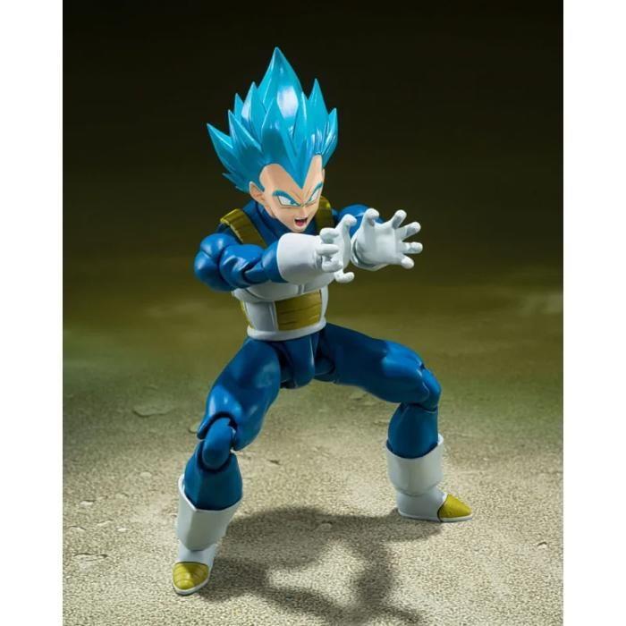 Figur - TAMASHII NATIONS - S.H. Figuarts - Super Saiyan Gott Vegeta - Sehr beweglich - Zubehör enthalten
