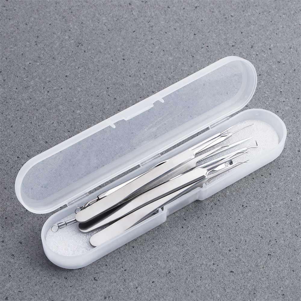 Steel Tweezer Makeup Tool Skin Care Tool Kit Blackhead Removing Face Care Tool Pimple Removing
