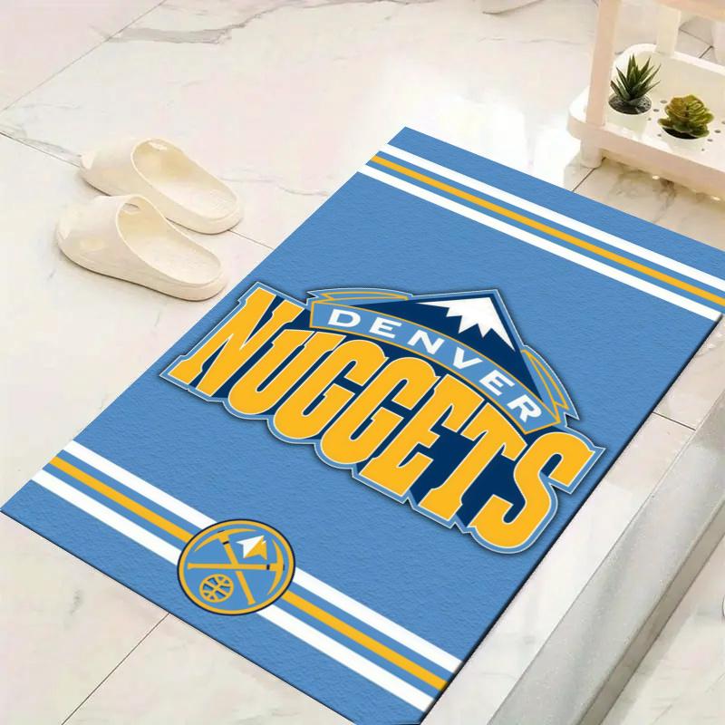 Denver Nuggets Logo Carpet Rug for Living Room Bedroom Home Sofa Decoration,Kids play Non-slip Floor Mat