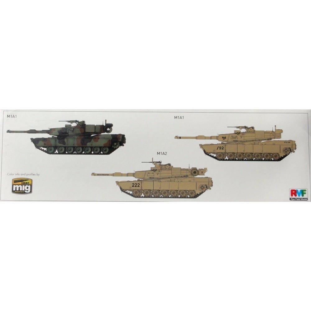 Ryefield 1/35 US Army M1A1/A2 Abrams with Full Interior 2-in-1 Plastic Model RFM5007