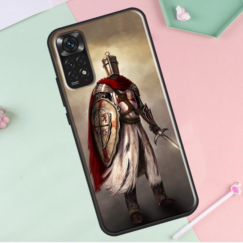 Templerritter für Redmi Note 12 Pro Plus Abdeckung für Redmi Note 10 8 9 11 Pro 12S 11S 10S 9S 9C 10C 12C Fall