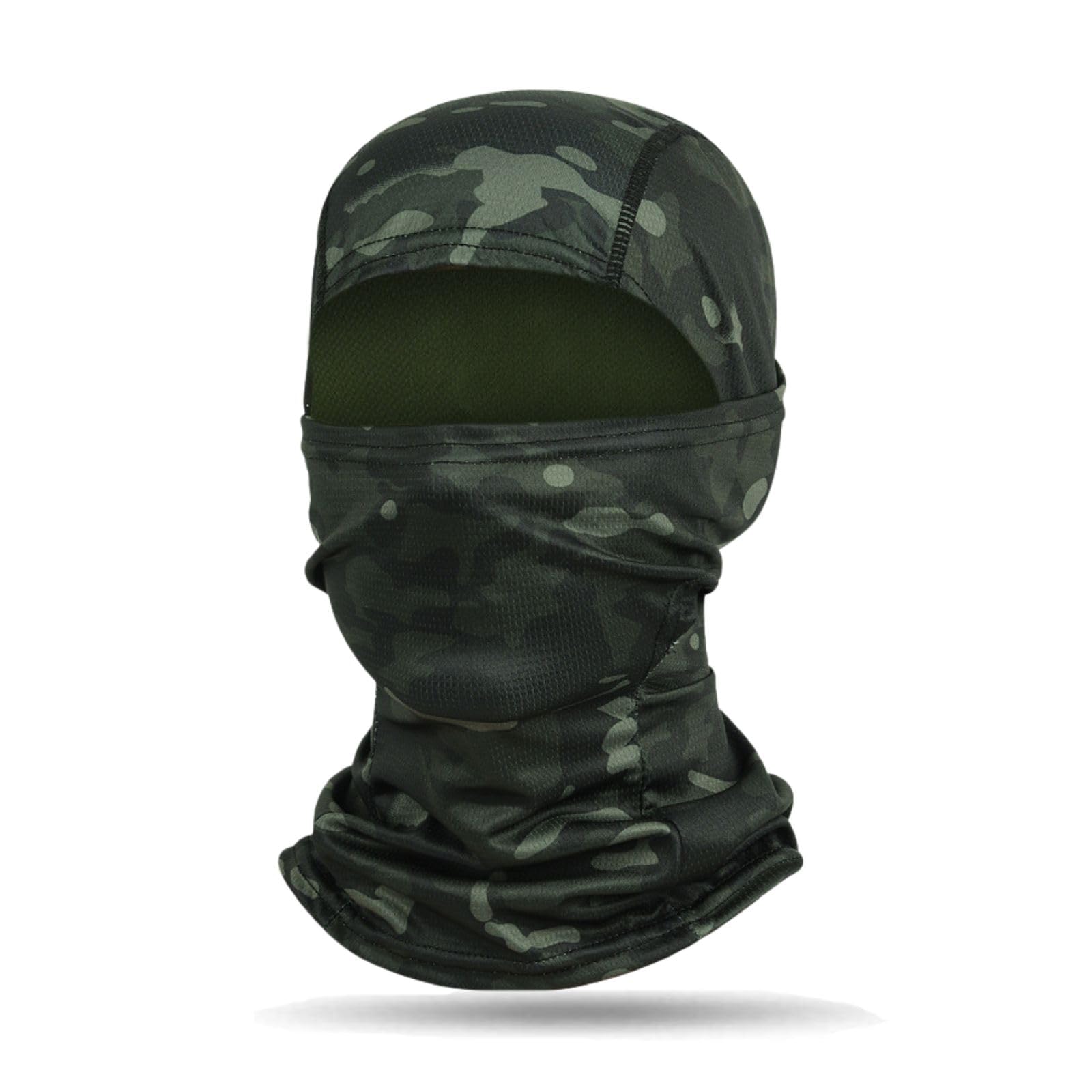 

Wild Scene Balaclava Face Mask with UV and Sun Protection and Thin Stretch Helmet Inner Cap for Men and Unisex for Jet and Protection, UPF50+,