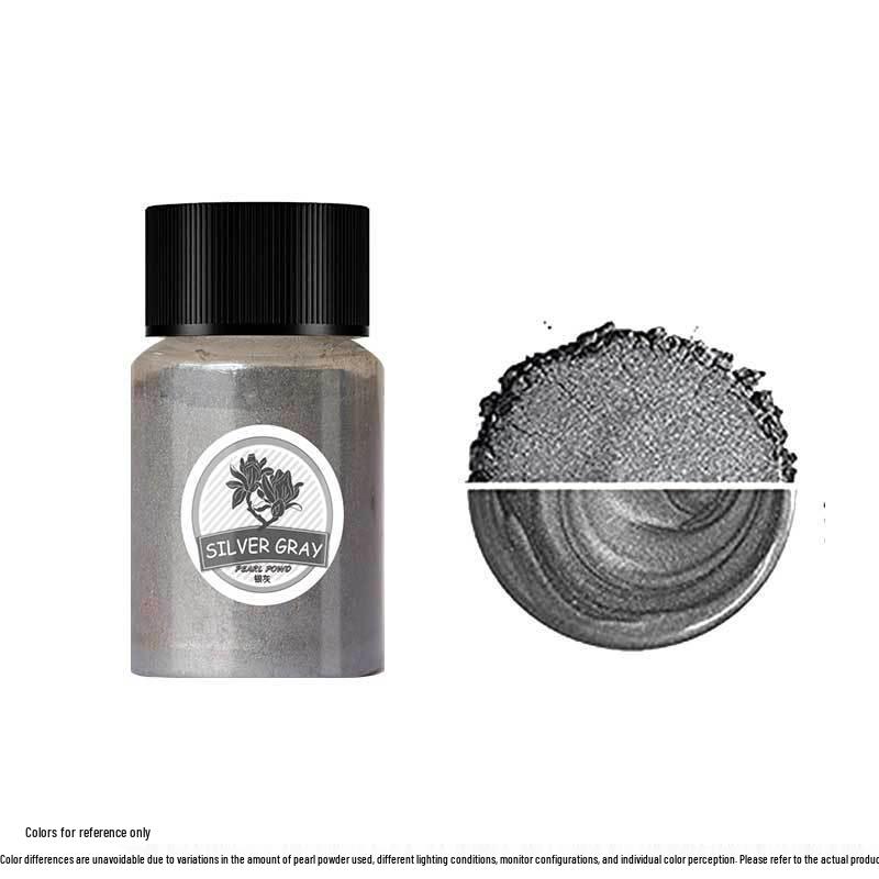 Mermaid Slime & Epoxy Mica Powder - 30 Colors Pearlescent Crystal Clay in Large Bottle