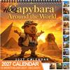 Cute Desk Accessory 2027 Wall Calendar Animal Theme 12 Monthly Planner Jan. Thick Coated Paper Stationery -Dec. Hanging Calendar with Spiral Binding