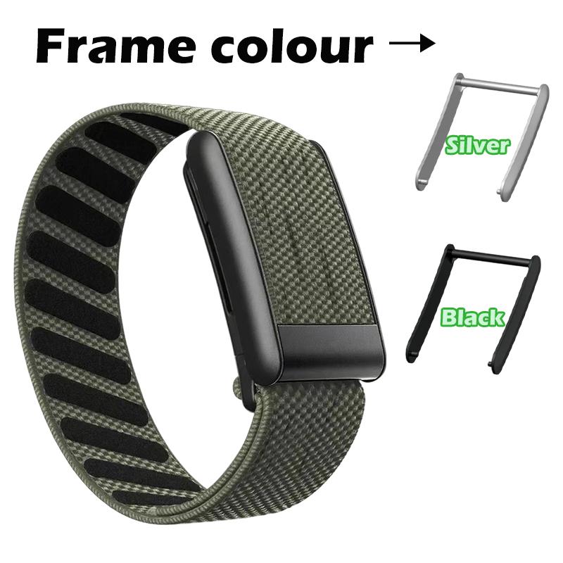 Whoop 5.0 için Dimili Naylon Kayış+ÇERÇEVE Kayışlar Whoop Band 5.0 4.0 Esnek Gerilebilir Spor Kayış Bileklik Saatler Whoop 4 5 için