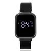 Square LED Touch Watch with Magnetic Milanese Strap, Luminous for Students
