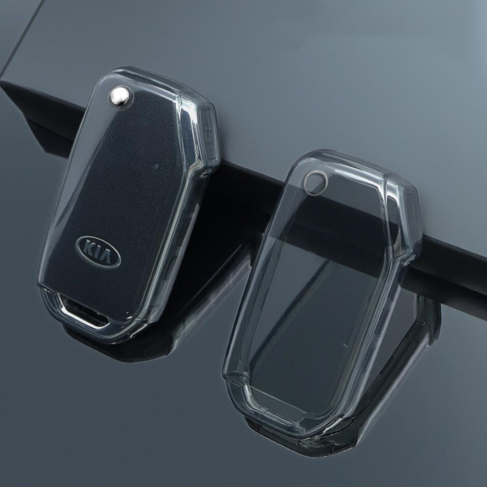 AABFQ1 Transparent Soft Car Key Case Shell For Kia Sportage 4 3 2023 Ceed Soul Ev Niro Hybrid Proceed Seltos K5 Protector Accessories