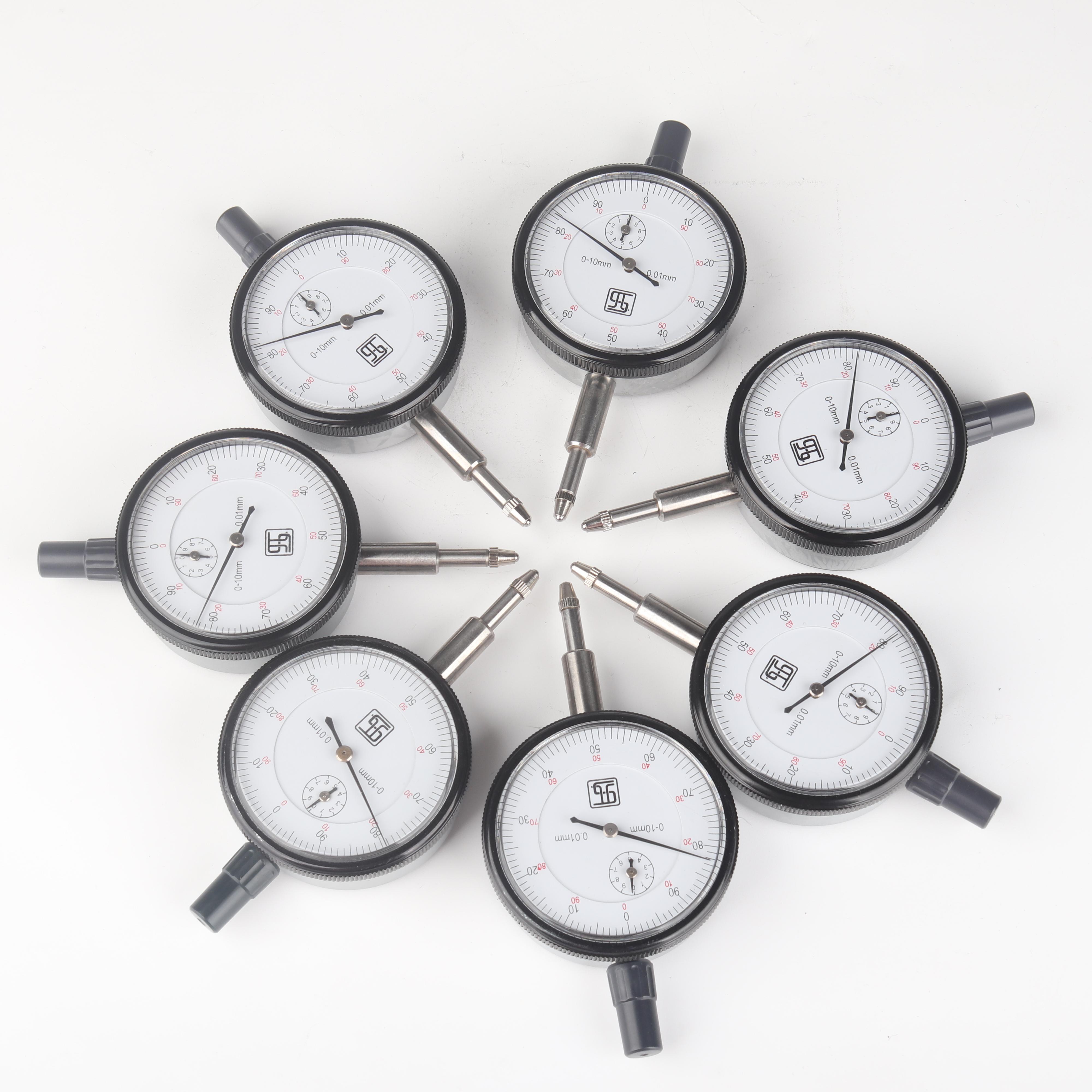 Portable Precision Mechanical Measuring Dial Indicator Dial Test Indicator Gauge for Laboratory 0.01&0-10mm белый