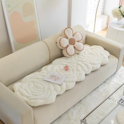 Rose Samt Sonderform Sofakissen Winter Verdicktes Rutschfestes Kissen Unregelmäßiger Lederbezug Bezug Plüsch Hochwertiger Bezugsstoff