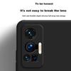Phone Case for Vivo X70 Pro, Vivo X70 Pro Protective Cover, Full Lens Protection Upgraded Frosted Anti-Drop Slim Silicone Soft Case - Midnight Black