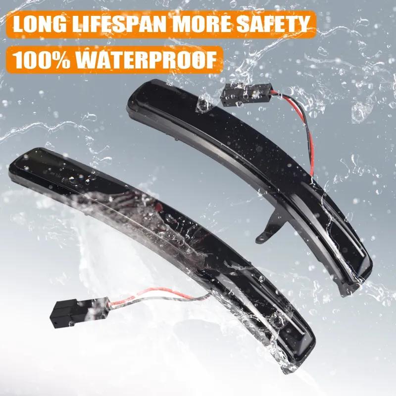 2PCS LED Dynamic Turn Signal Light For Ford Explorer 2011- LHD Side Rearview Mirror Indicator Blinker Lamp Car Accessories