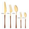 Tableware Dinnerware Set Stainless Steel Knives Forks Spoons with Wood Grain Effect Handle Kitchen Cutlery Flatware Dinner Set