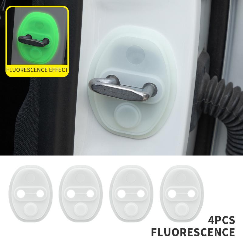 

Буфер замка двери автомобиля Амортизатор флуоресцентный Силиконовая подушка Универсальный Демпфер для снижения шума при закрытии двери автомобиля Антикоррозийная защита