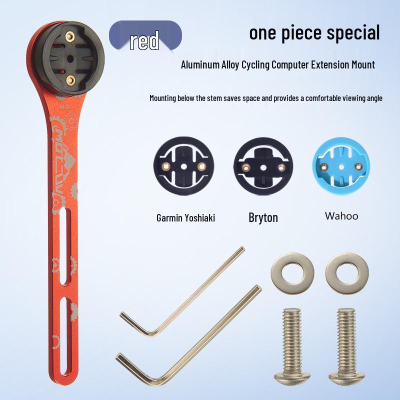

Крепление для велокомпьютера на шоссейный велосипед с градиентной расцветкой - Аэродинамический удлинитель руля с кронштейном из углеродного волокна