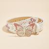 Elegant Rhinestones Buckle Waist Belt for Adult Butterfly Belt for Jeans Skirt