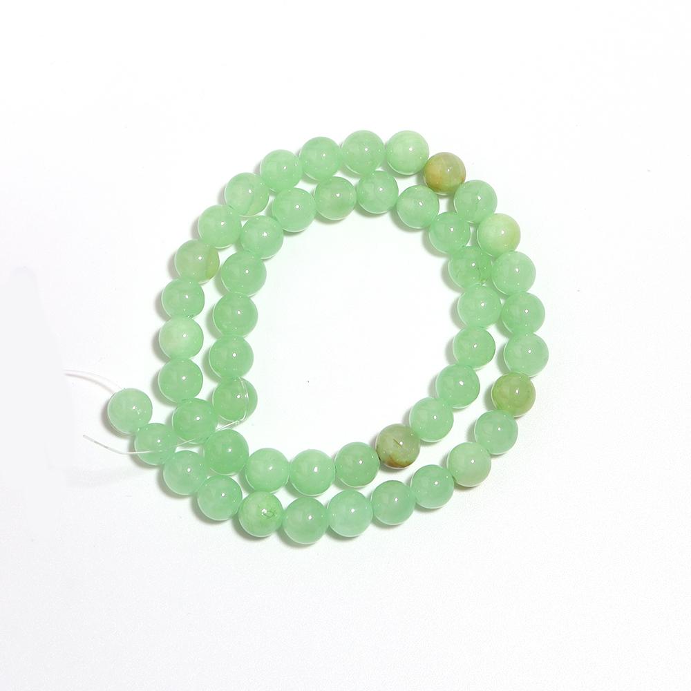 Natursteine Grüne Perlen Imitation Jade Jaspis Runde Lose Abstandshalter Perlen Für Schmuckherstellung Armbänder Halskette 4/6/8/10/12mm