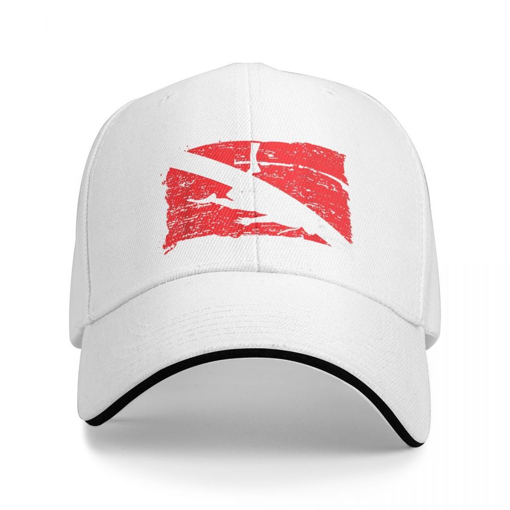 Taucherflagge Vintage Taucher Tauchen Winddichte Kappe Sonnenschirm Hip Hop Kappen Cowboyhut Schirmmützen