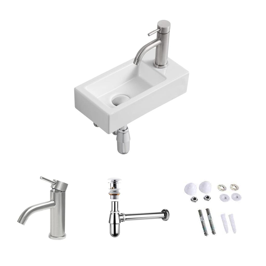 Mixed Mini Hand Wash Basin Wall Mounted mm Hand Wash Basin Set Small Wash Bowl Stylish Wash Bowl Compact Wash Basin Hand Wash Bowl Wall Mounted