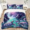 3pcs Anime Turtle Fantasy Bedding Set - Includes One Quilt Cover and Two Pillowcases (No Core) - Perfect for Bedroom Decor and Guest Room Accessories,