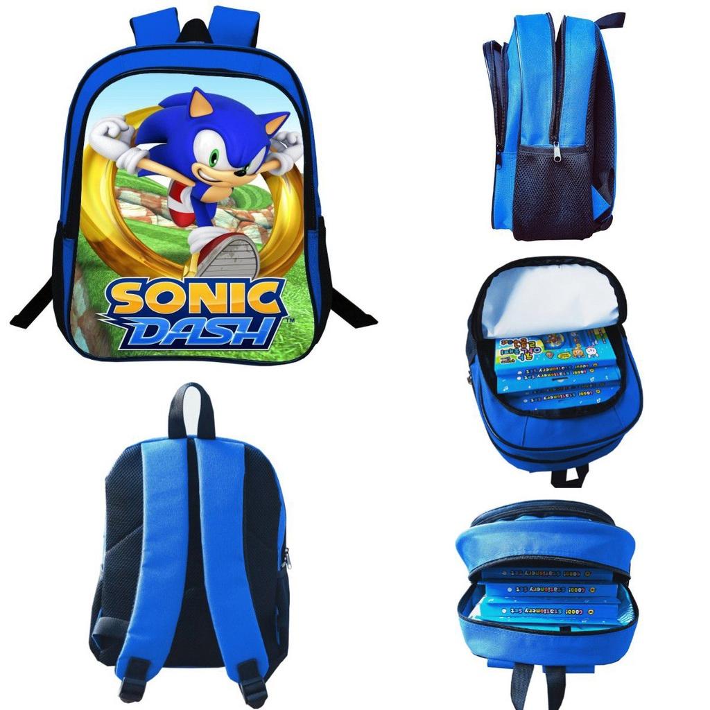Sonic The Hedgehog 2 Children's Backpack For School Travel Colorful Artwork Unisex Design