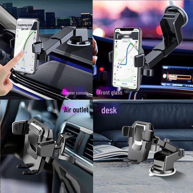 Universal Rotating Car Dashboard Phone Holder with Suction Cup