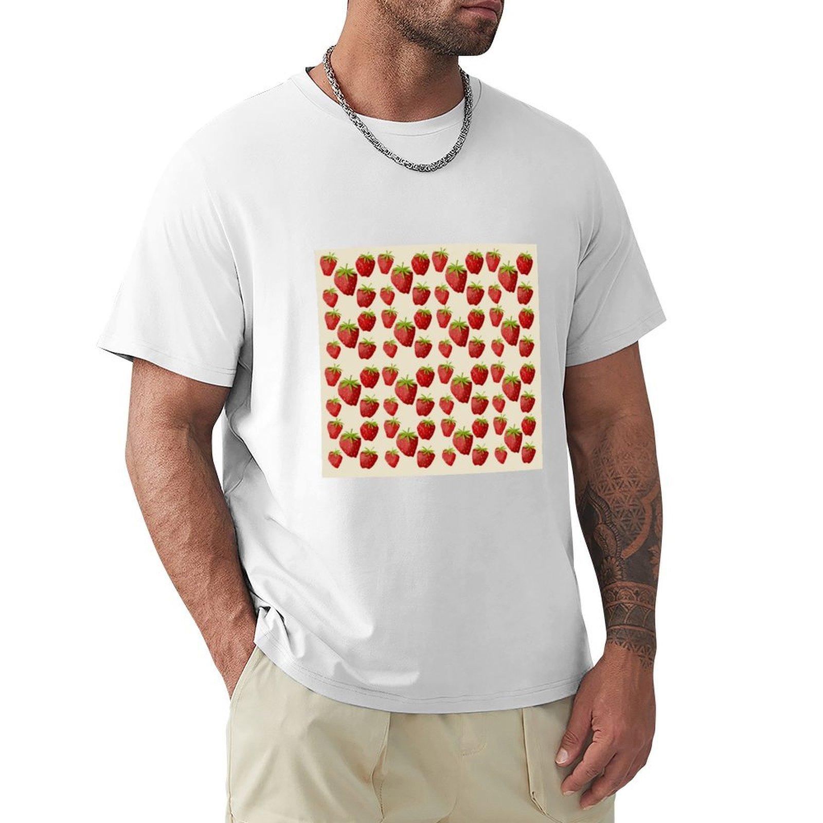 Bed Of Strawberries Tshirt Summer Casual Loose Tshirt S