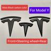 ABS 1 PZ 2 PZ 3 PZ Auto Anteriore Per Tesla ModelY Model3 Copri Cofano Adesivo Emblema Styling Carrozzeria Posteriore Bagagliaio Badge Decalcomania Accessori JI3