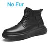 Luxury Brand Men Genuine Leather Ankle Boots Outdoor Thick Bottom Sneakers Casual Antiskid Walking Shoes Luxury Warm Snow Boots