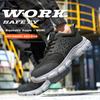 Light Breathable Sneaker Safety Shoes Men For Work Puncture-Proof Protective Male Outside Construction Steel Toe Footwear