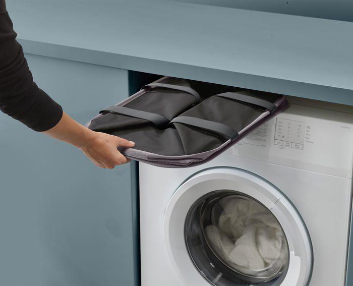 Laundry Basket - Joseph Joseph - 50039 - Foldable 55l - Durable Fabric - Moisture Resistant - Grey