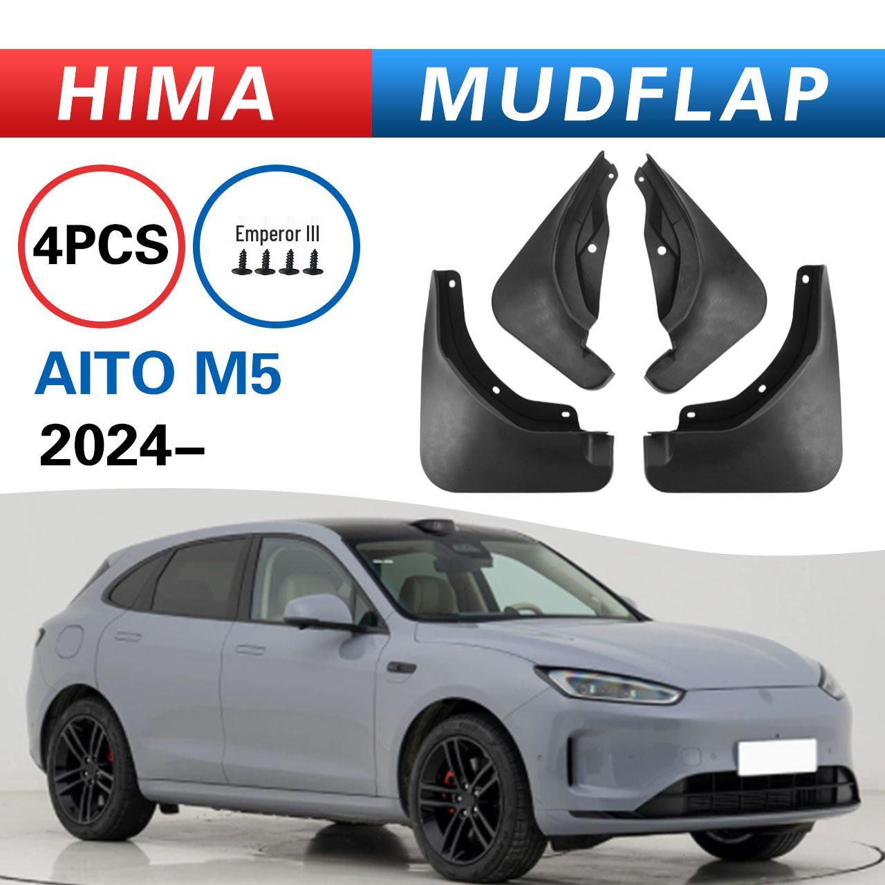Compatible Mud Flaps for 2024 AITO M5 SUV with HarmonyOS