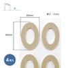 Kokubo Industries Foot Care Bunion Pads for Toes Size Pack of Bunion Made in (Large / 4) Pads, Antibacterial, Japan, C-784