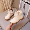 Girls' Fashionable Princess Snow Ankle Boots, Winter Children's Sweet Anti-slip Leather Boots