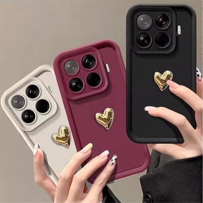 Luxury 3D Love Heart Soft Phone Case For Infinix Note 40 30 Pro Hot 60i 50 50i 40 Pro 40i 30i 30 Play Matte Soft Silicone Cover