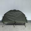 Tragbares Ein-Personen-Campingzelt mit integrierter Liege, schneller Aufbau, wasserdicht, Netz-Innenzelt, Wandern, Outdoor, Reisen