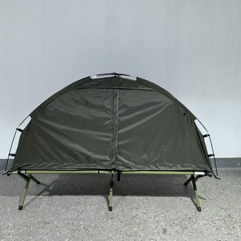 Tragbares Ein-Personen-Campingzelt mit integrierter Liege, schneller Aufbau, wasserdicht, Netz-Innenzelt, Wandern, Outdoor, Reisen