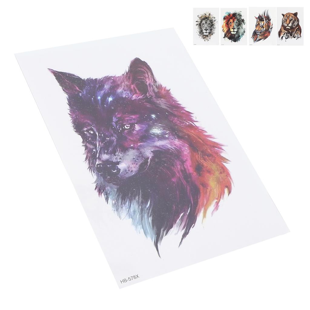 Animal Pattern Temporary Tattoo Sticker Men Waterproof Tattoo Sticker Accessory