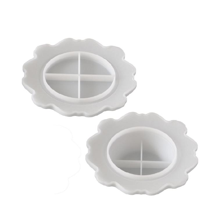 Unique Silicone Mold Party Serving Tray Mold Crafting Plate Moulds Silicone Texture Suitable for Making Home Decoration