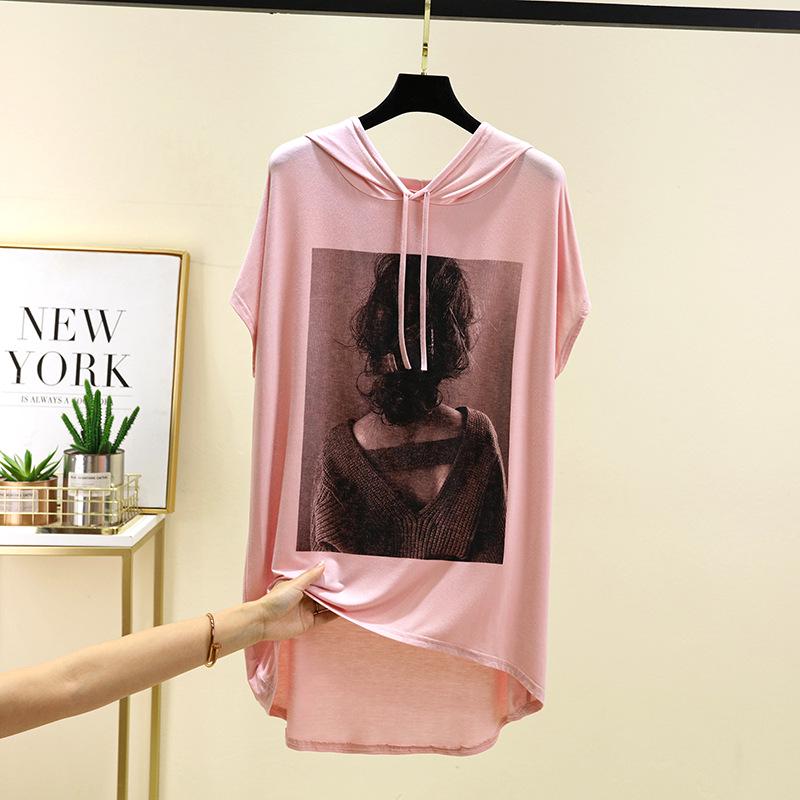 Chic Casual Loose Mid-Length Short Sleeve T-Shirt for Summer - Plus Size Available